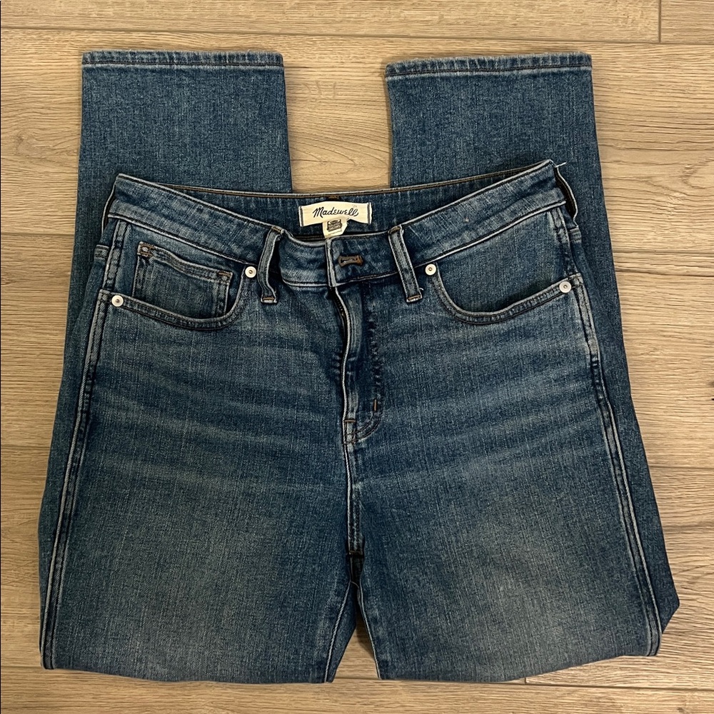 Madewell Curvy Stovepipe Indigo Jeans